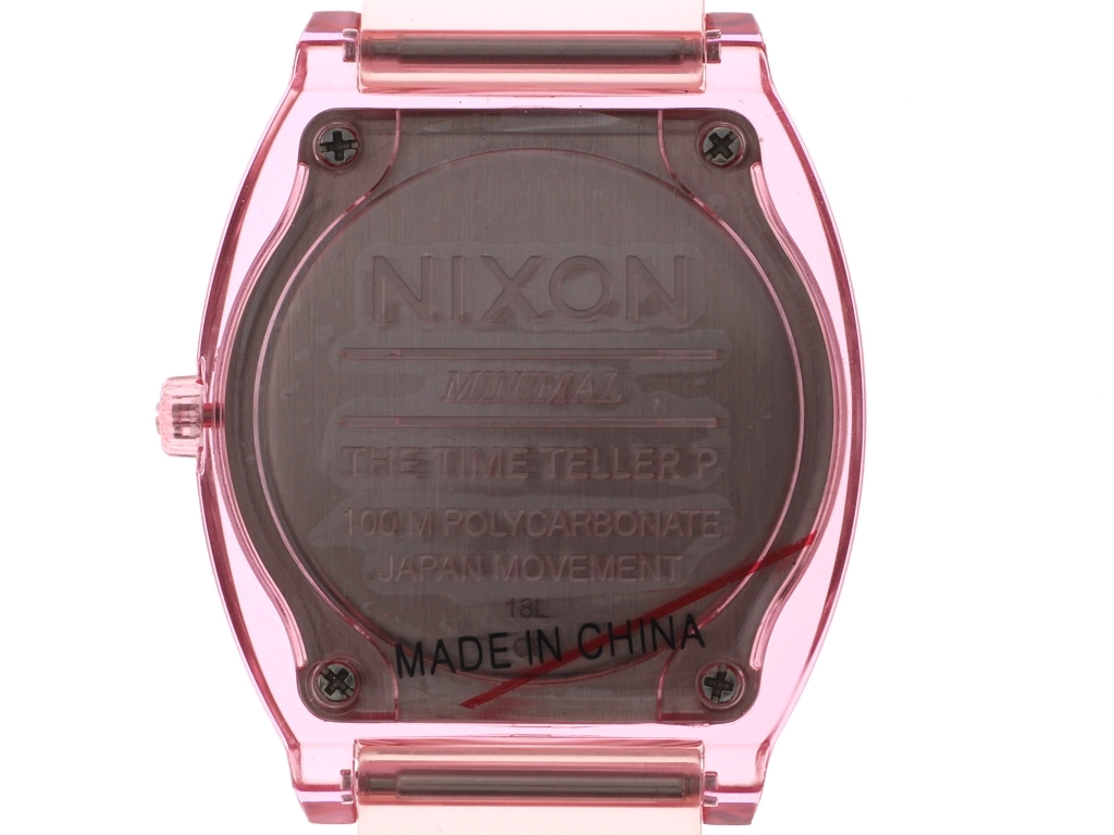 NIXON ニクソン 腕時計 TIME TELLER P A1193146 ステンレス/シリコーン ピンク文字盤 クオーツ【472】SJ