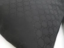 GUCCI グッチ GG ショルダーバッグ ナイロン レザー ブラック アウトレット【473】
