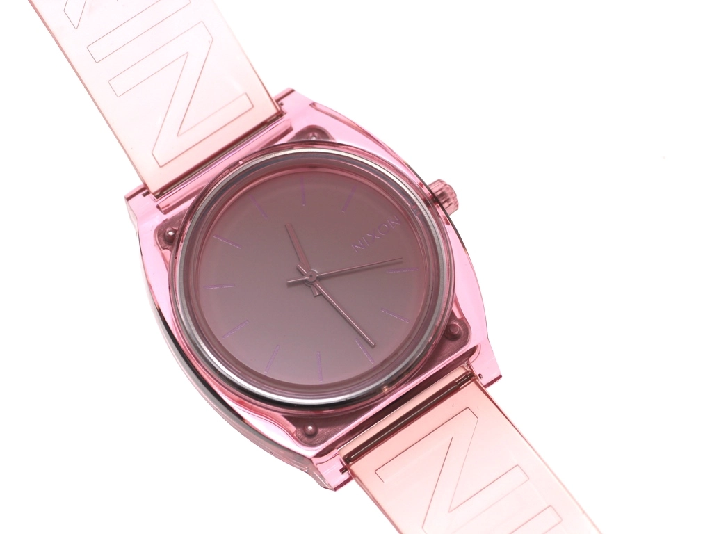 NIXON ニクソン 腕時計 TIME TELLER P A1193146 ステンレス/シリコーン ピンク文字盤 クオーツ【471】SJ