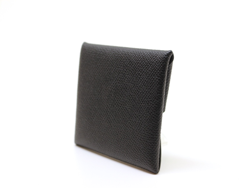 HERMES エルメス コインケース バスティア ブラック M40155 B