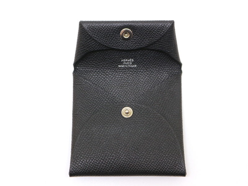 HERMES エルメス コインケース バスティア 黒 (ブラック