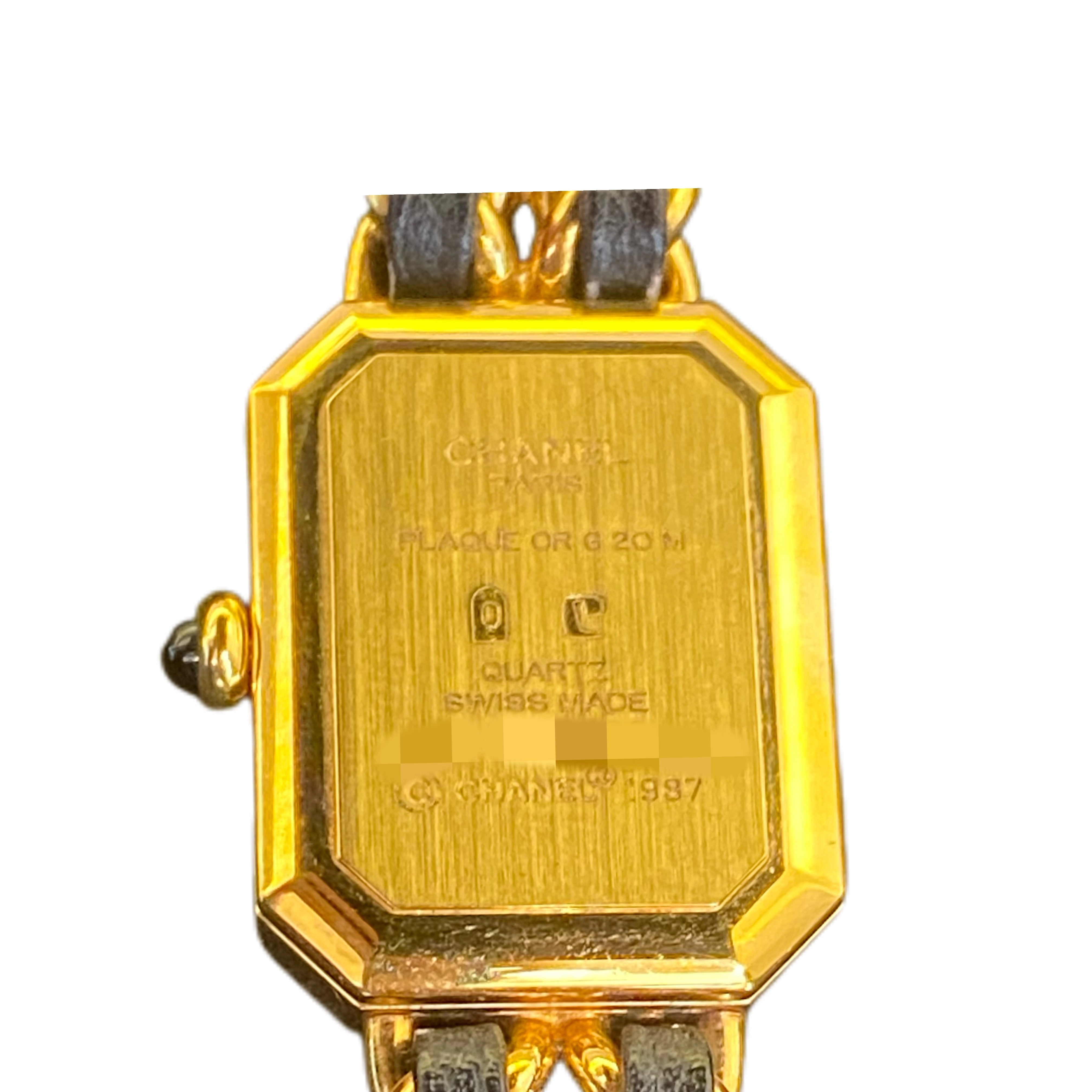 CHANEL シャネル　プルミエールL　H0001　ブラック　GP/SS/革　レディース　クォーツ　【208】2148103704673