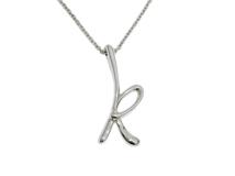 TIFFANY＆CO ティファニー 　レターイニシャルK NC　ネックレス　SV　シルバー　約2.5g　2148103906978【208】