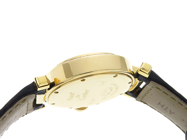 Cartier　カルティエ　時計　パシャ32・ダイヤベゼル　WJ11941G　レディース　イエローゴールド×革　クオーツ　2148103276514 【433】