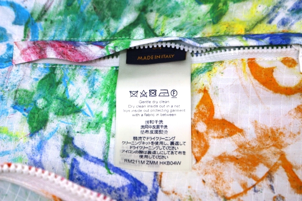 LOUIS VUITTON ルイヴィトン 衣類 パステルカラー ウィンドブレーカー メンズ52 ナイロン RM211M ZMM HKB04W