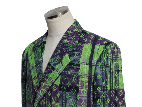 ルイヴィトン　モノグラムネオンチェックコート　新作 LOUIS VUITTON ルイ・ヴィトン 衣類 モノグラムネオンチェックコート