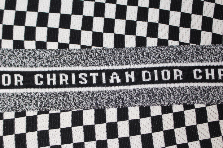 Christian Dior ディオール チェックフラッグ柄ワンピース