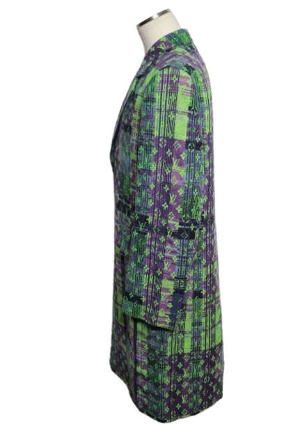 ルイヴィトン　モノグラムネオンチェックコート　新作 LOUIS VUITTON ルイ・ヴィトン 衣類 モノグラムネオンチェックコート