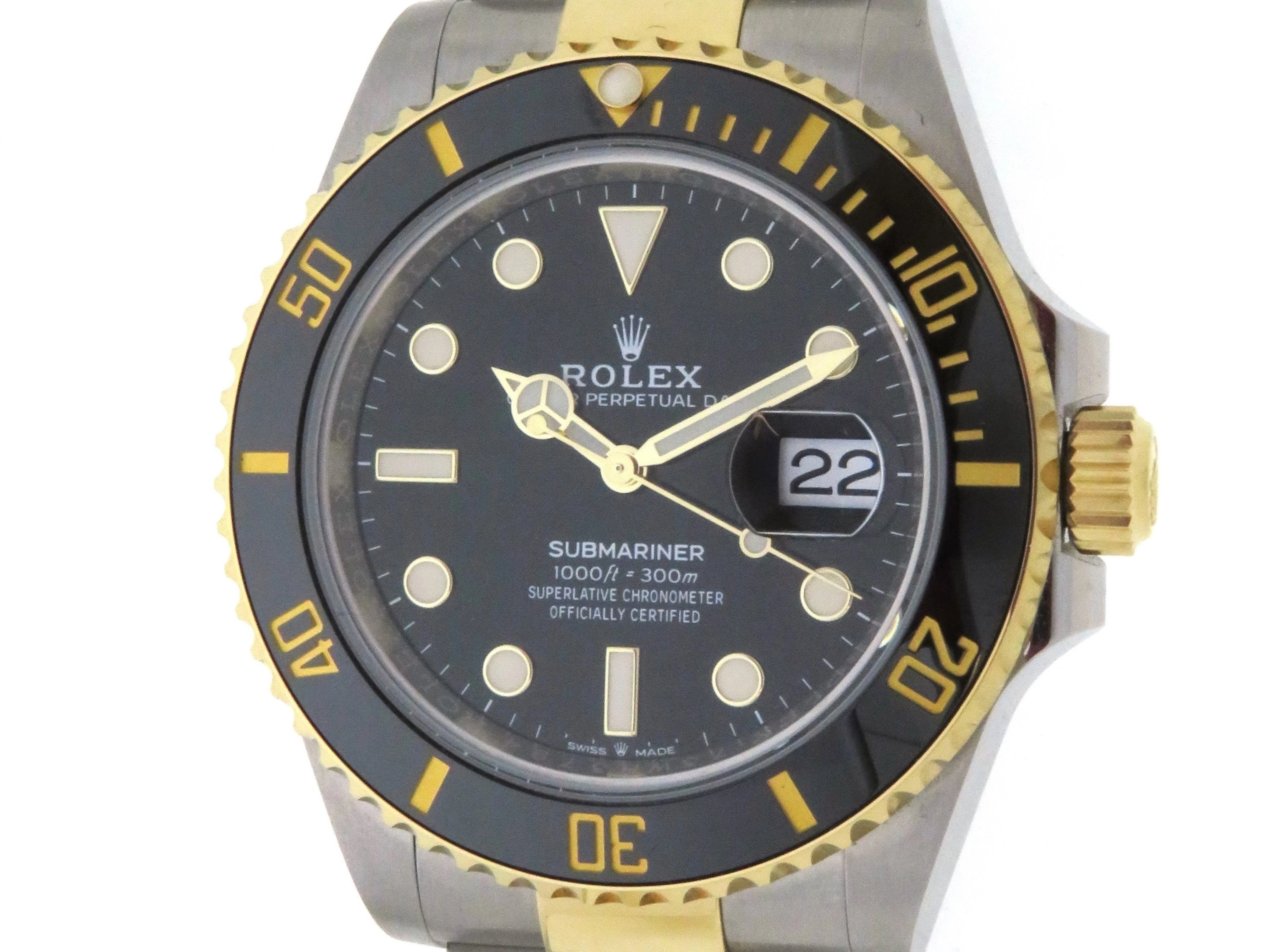 【正規2020年12月】ROLEX　ロレックス　サブマリーナデイト　126613LN　YG/SS/ブラック文字盤　300ｍ防水　自動巻き　メンズ　 【432】