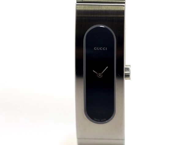 GUCCI グッチ 2400S ステンレス 黒文字盤 ブラック 電池式 クオーツ 