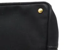 PRADA　プラダ　　カナパＭ　ブラック　キャンバス　サフィアーノ　BN2642【431】2148103757945