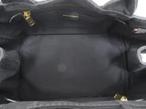 PRADA　プラダ　　カナパＭ　ブラック　キャンバス　サフィアーノ　BN2642【431】2148103757945