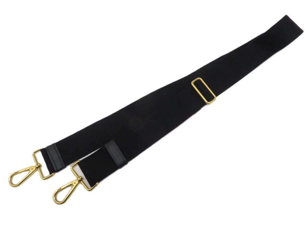 PRADA　プラダ　　カナパＭ　ブラック　キャンバス　サフィアーノ　BN2642【431】2148103757945