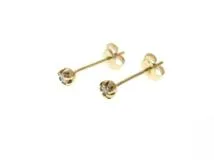 JEWELRY ノンブランド ピアス K18 イエローゴールド ダイヤモンド 0.3g【473】
