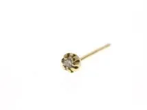 JEWELRY ノンブランド ピアス K18 イエローゴールド ダイヤモンド 0.3g【473】