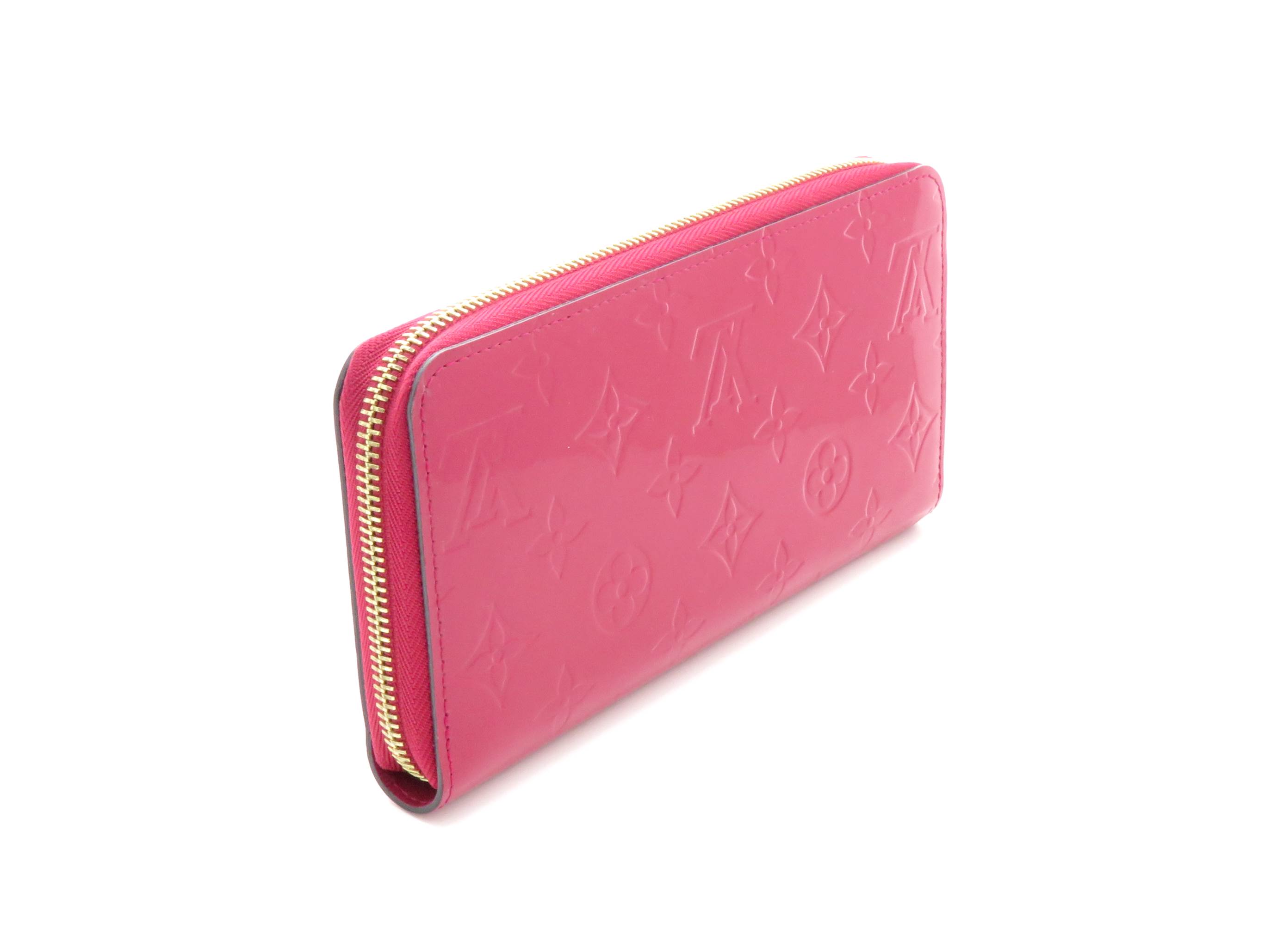 TJ452　ルイヴィトン　財布 LOUIS VUITTON ルイヴィトン ジッピー・ウォレット ヴェルニ ローズ