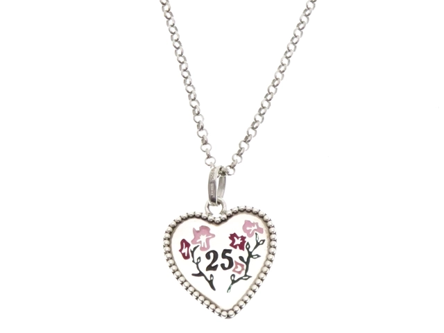 TIFFANY＆CO ティファニー ネックレス BOSCO&ORSOハートタグ SV/色石