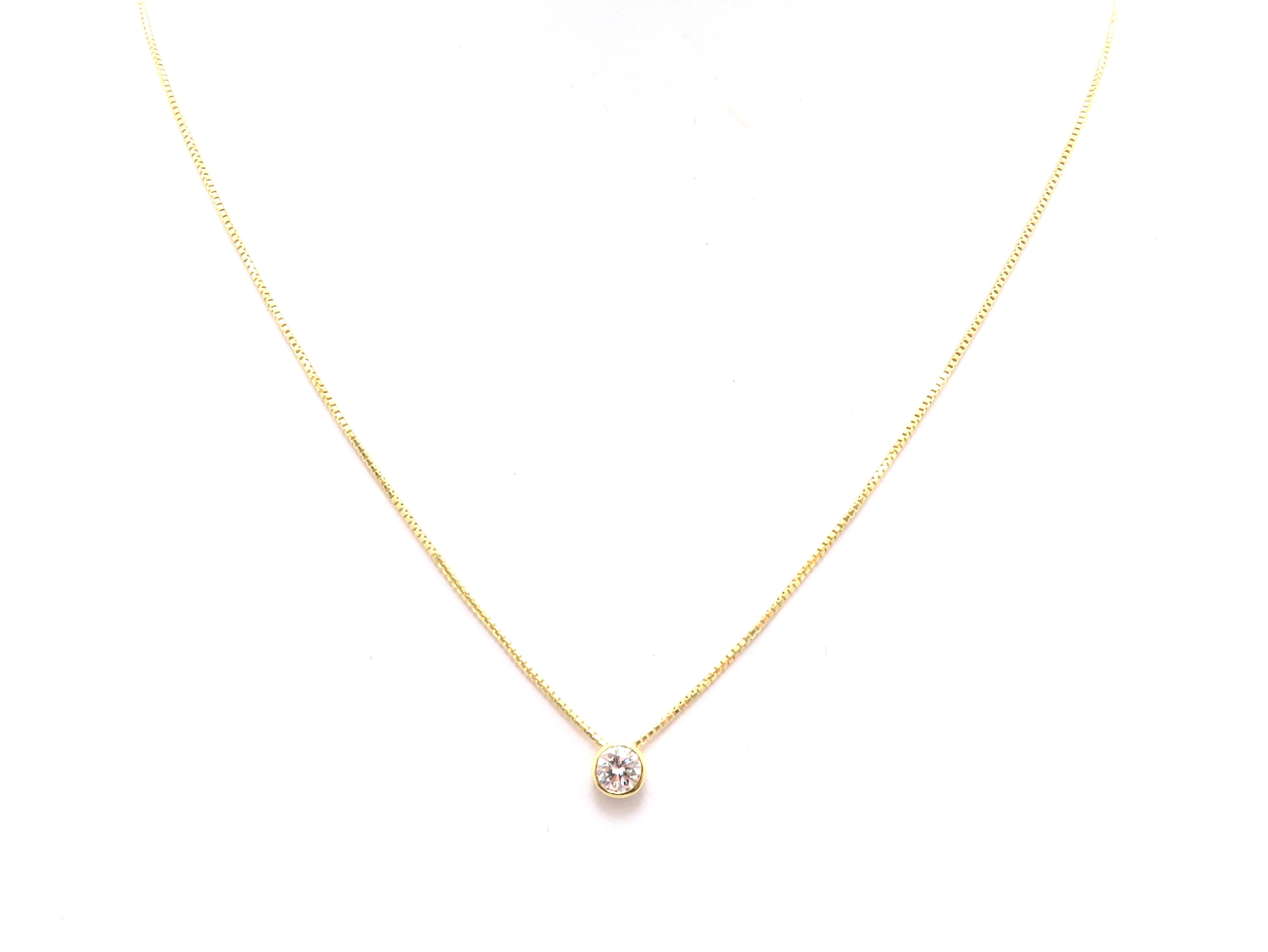 JEWERLY ネックレス K18/ダイヤモンド0.22ct 2.2g 【205】 の