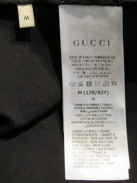 GUCCI グッチ Tシャツ レディース M ブラック ホワイト ロゴ 25 ESCHATOLOGY GUCCI LOVED コットン  （2143700154579） 【432】 の購入なら「質」の大黒屋（公式）