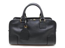 LOEWE　ロエベ　2wayバッグ　アマソナ28　ブラック　レザー　2148103846755　【中古】【大黒屋】【200】