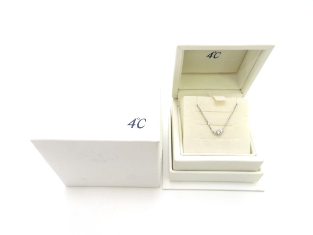 4℃ K18WG ブレスレットレディース アクセサリー ヨンドシー 4℃ ヨンドシー ブレスレット PT850 K18 ホワイトゴールド