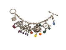 JEWELRY　ジュエリー　デザインBL　SV　マルチストーン　91.2g　2143200615167　【437】