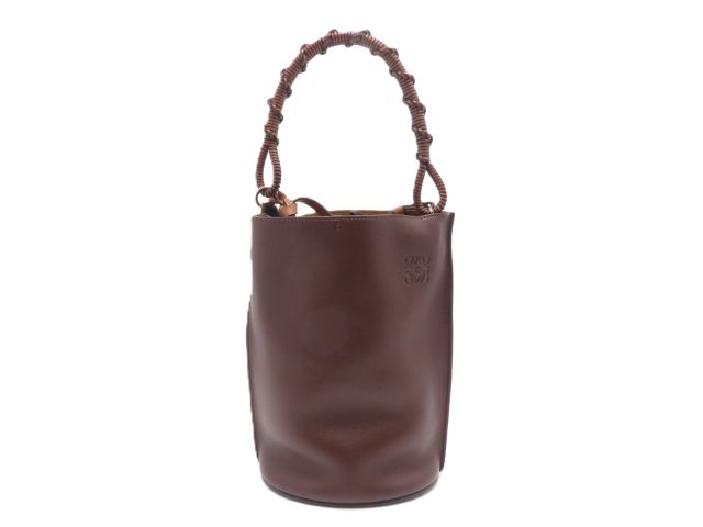 LOEWE　ショルダーバッグ　ダークブラウン　シリアルナンバー341003 ロエベ LOEWE ゲートポケット ショルダーバッグ ブラウン ロエベ LOEWE