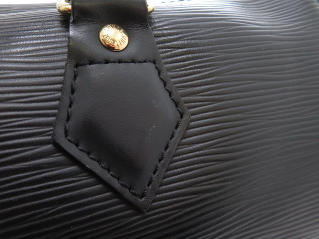 LOUIS VUITTON ルイヴィトン スピーディ25 ハンドバッグ ミニボストンバッグ エピ ノワール M43012【473】