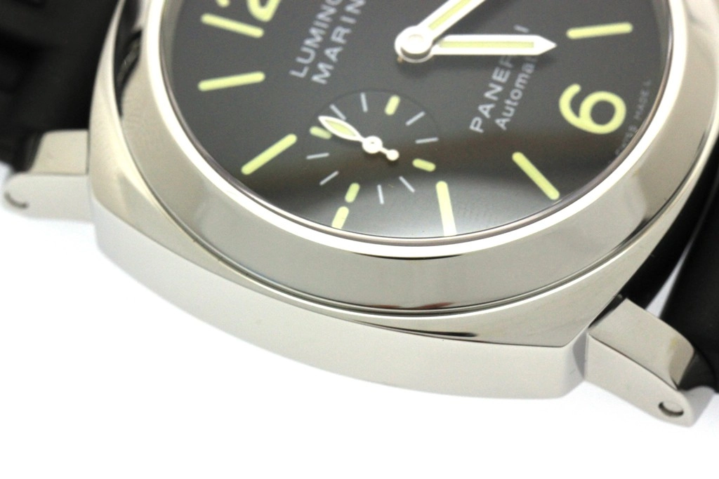 PANERAI パネライ 2013年並行品 ルミノール マリーナ PAM00104 ブラック文字盤 スティール/ラバー 自動巻き【472】SJ