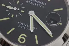 PANERAI パネライ 2013年並行品 ルミノール マリーナ PAM00104 ブラック文字盤 スティール/ラバー 自動巻き【472】SJ