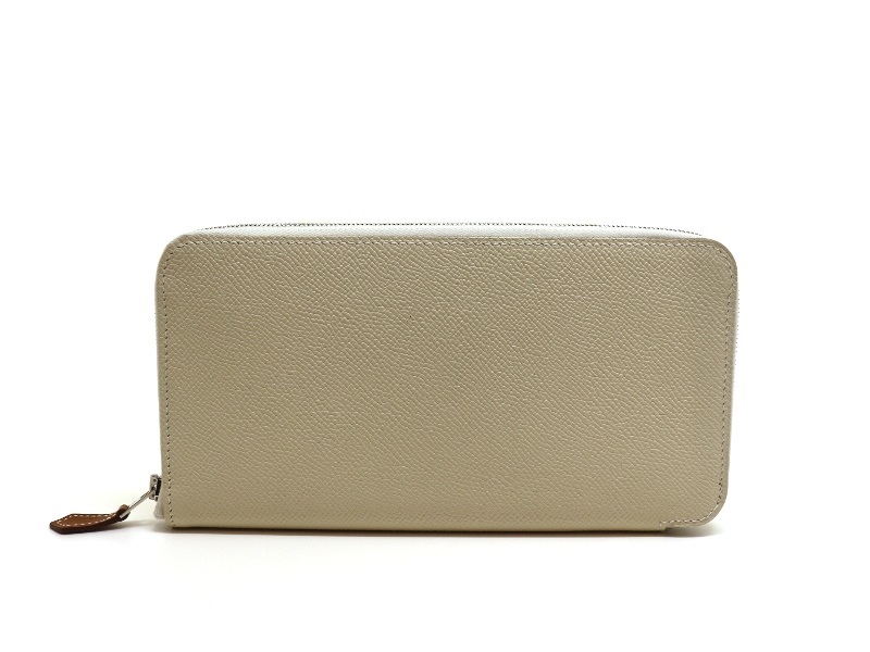 HERMES エルメス 財布 アザップロング シルクイン クレ/SV U刻印 HERMES エルメス 財布 アザップロング シルクイン クレ/SV U刻印