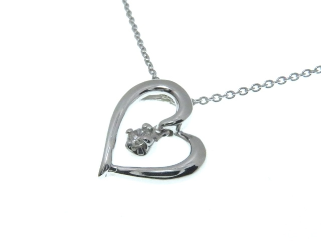 4℃ ヨンドシー ネックレス K18WG D 約2.2g【431】2121000009850