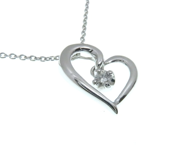 4℃ ヨンドシー ネックレス K18WG D 約2.2g【431】2121000009850