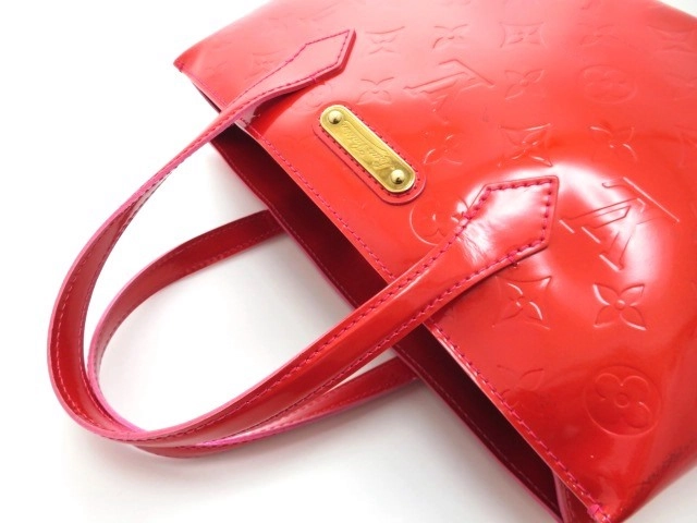 LOUIS VUITTON ルイヴィトン ハンドバッグ ウィルシャーPM ローズポップ ヴェルニ M93643【473】