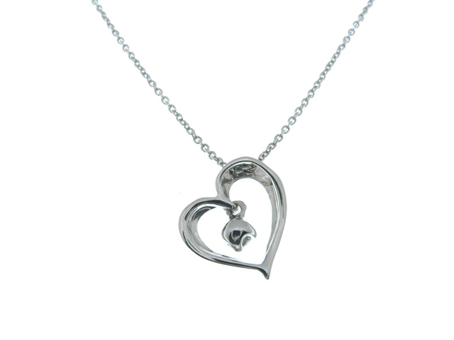 4℃ ヨンドシー ネックレス K18WG D 約2.2g【431】2121000009850