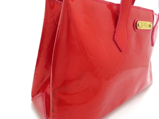 LOUIS VUITTON ルイヴィトン ハンドバッグ ウィルシャーPM ローズポップ ヴェルニ M93643【473】