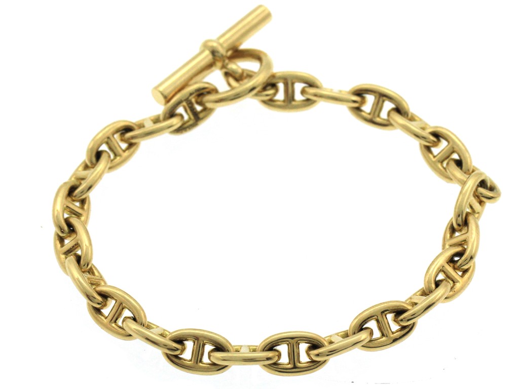 HERMES エルメス シェーヌダンクルブレスレットTPM H218836B 00024 K18