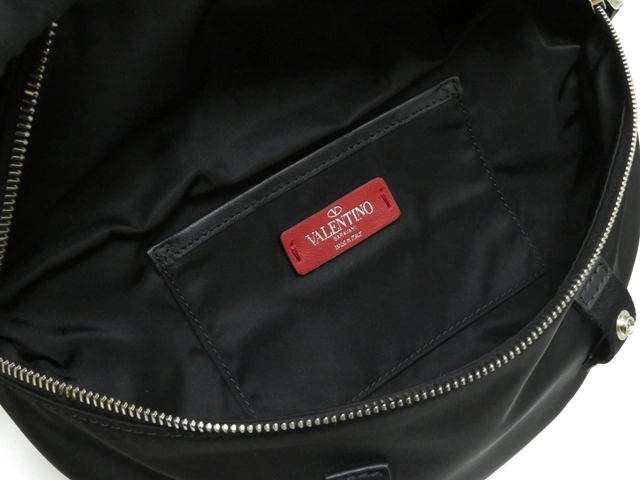 VALENTINO バレンチノ VLTN ボディバッグ ブラック ナイロン【472】2148103772740