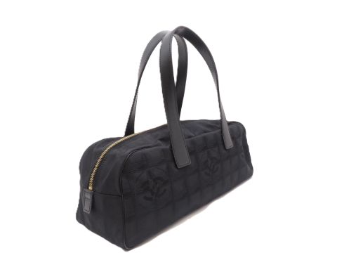 e*u様 シャネル 極美品 ニュートラベルライン ボーリングバッグ ハンドバッグ CHANEL シャネル ニュートラベルライン ボーリングバッグ