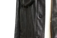 LOUIS VUITTON ルイヴィトン 衣類 レザージャケット メンズ44 ブラック HIL03ETGS