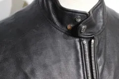 LOUIS VUITTON　ルイヴィトン　衣類　ジップアップレザージャケット　メンズ48　ブラック　RM171Q KB4 HAL52E　2120500250601　【432】