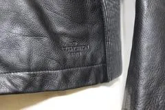 LOUIS VUITTON　ルイヴィトン　衣類　ジップアップレザージャケット　メンズ48　ブラック　RM171Q KB4 HAL52E　2120500250601　【432】