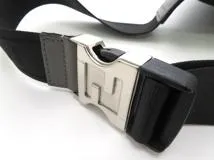 FENDI フェンディ ウエストバッグ ボディバッグ ダイアゴナル ベルトバッグ コーティングキャンバス レザー ホワイト グレー レッド【473】