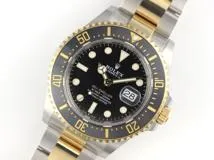 2024年1月国際保証書有　ROLEX　ロレックス　時計　シードゥエラー　126603　ブラック文字盤　YG/SS　自動巻き　メンズ　M