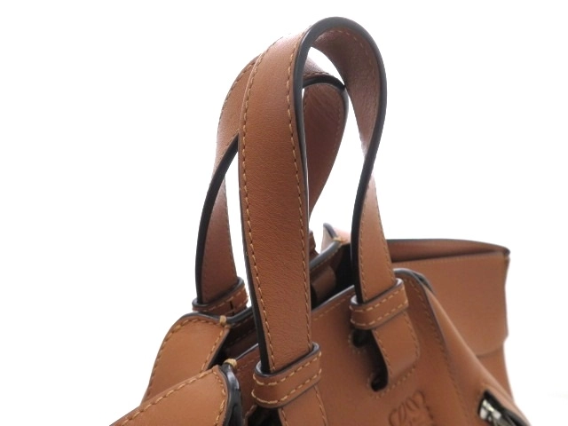 LOEWE ロエベ ハンモックバッグ スモール 2WAY ショルダーバッグ クラシックカーフ タン【473】