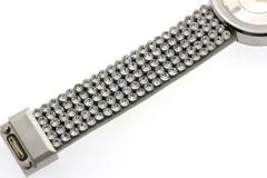 SWAROVSKI スワロフスキー  腕時計 ピアッツァ ミニ 1183490 シルバー文字盤 スティール/革/クリスタル クォーツ 2015年正規品【472】SJ