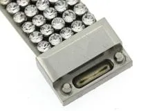 SWAROVSKI スワロフスキー  腕時計 ピアッツァ ミニ 1183490 シルバー文字盤 スティール/革/クリスタル クォーツ 2015年正規品【472】SJ