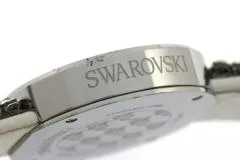SWAROVSKI スワロフスキー  腕時計 ピアッツァ ミニ 1183490 シルバー文字盤 スティール/革/クリスタル クォーツ 2015年正規品【472】SJ
