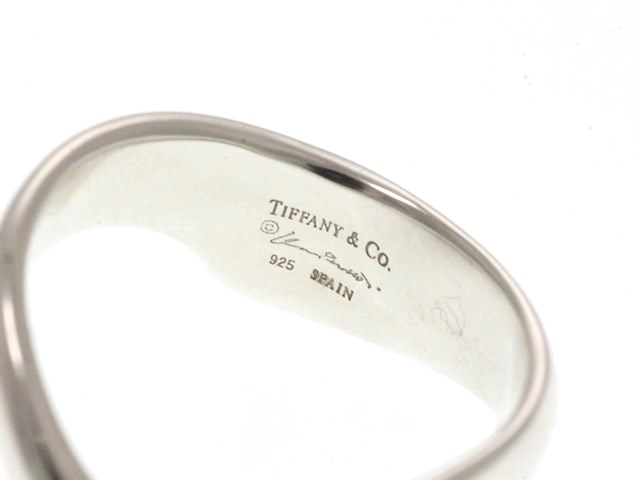 TIFFANY&CO ティファニー オープンハート リング 10号 シルバー
