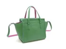 Salvatore Ferragamo　フェラガモ　ガンチーニ　２Wayバッグ　グリーン/ピンク　レザー【430】2148103849039